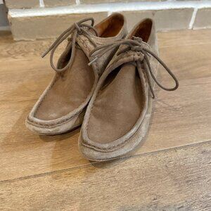 Gentle Souls Tan Leather Wedge Booties – Size 8